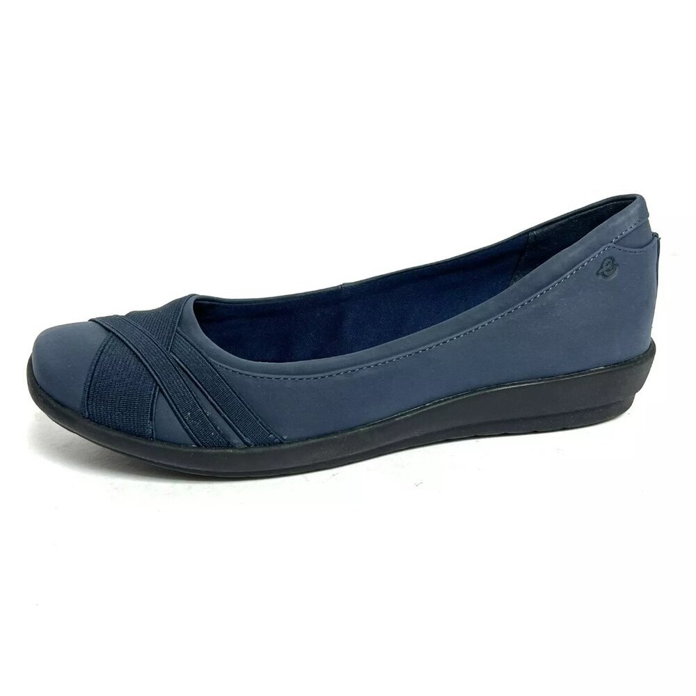 Easy Spirit Women's Acasia Slip-On Flats Navy, Size 8Wide
